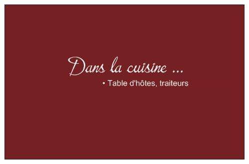 Dans la Cuisine