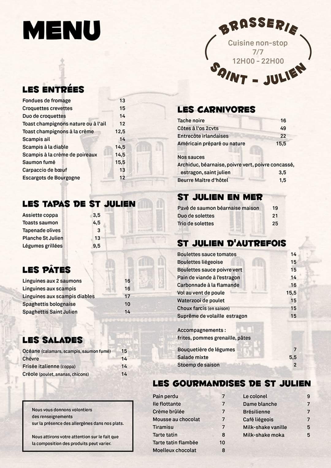 Brasserie saint Julien